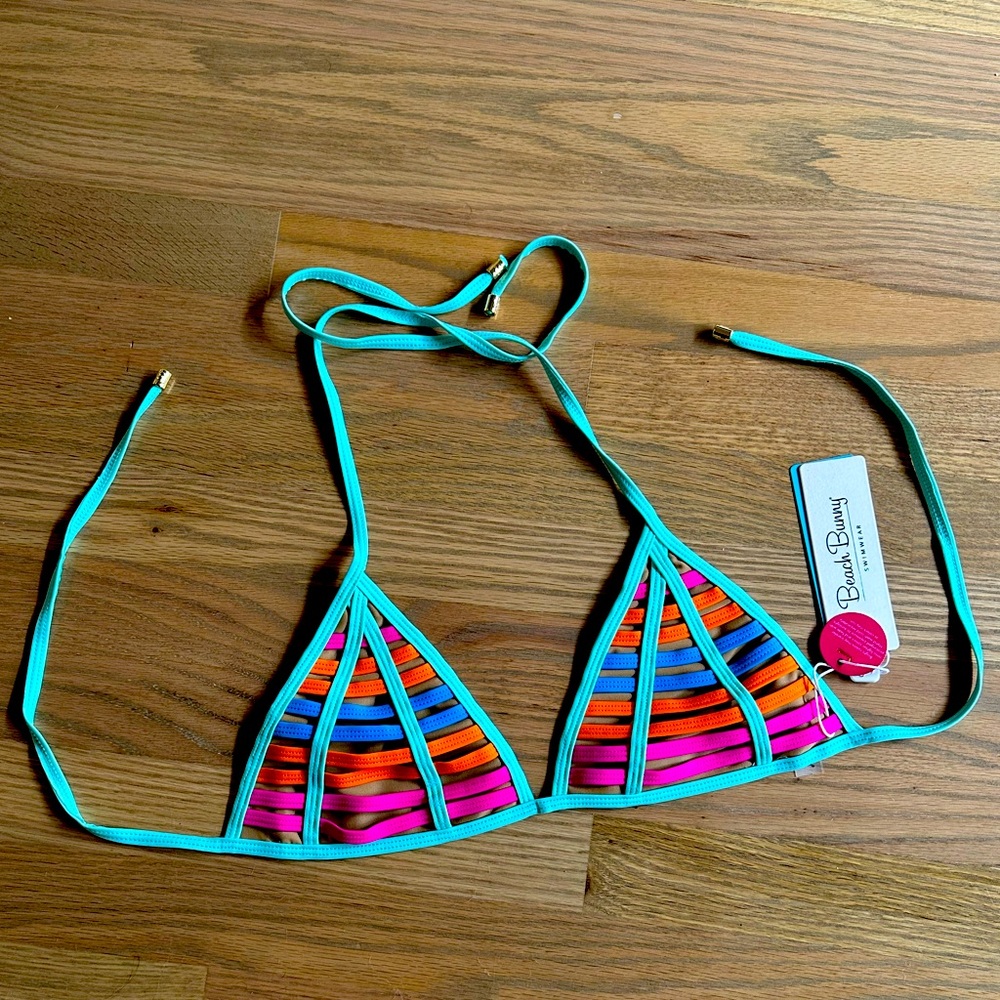 Stunning Beach Bunny Hard Summer NWT XL bikini top